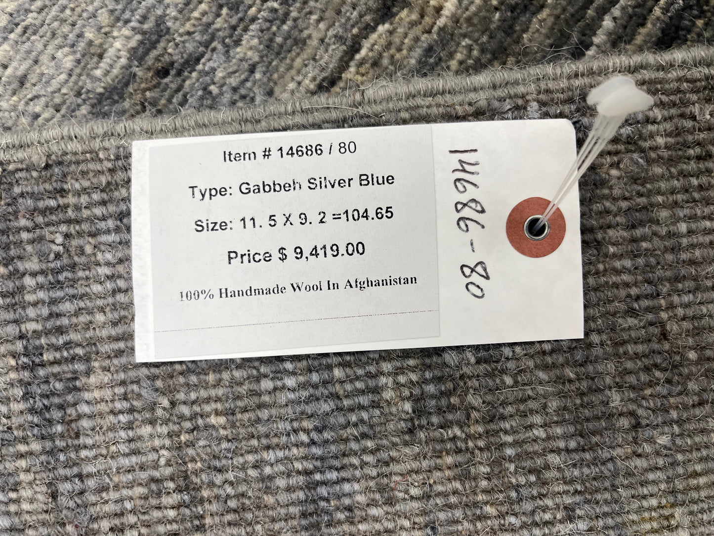 9X12 Gabbeh Handmade Wool Tribal Rug # 14686