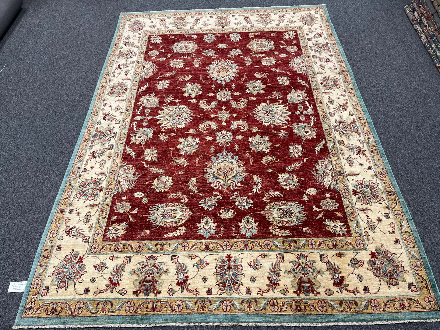 7' X 10' Oushak Ziegler Handmade Wool Rug # 14213