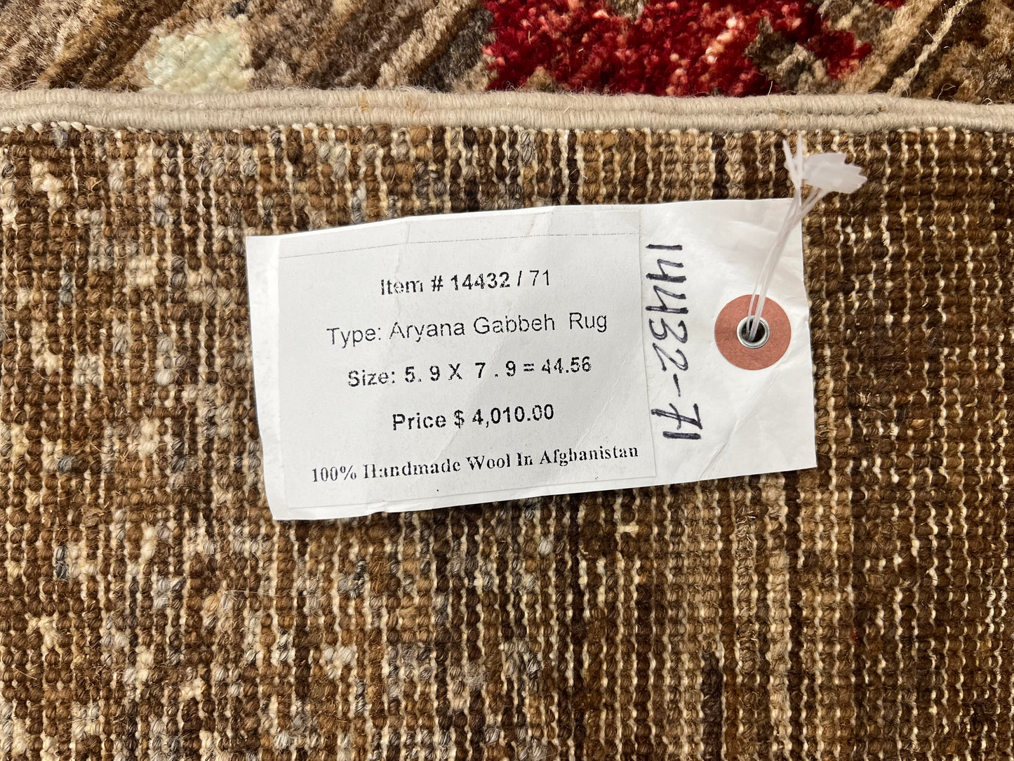 6X8 Gabbeh Loribaft Handmade Wool Tribal Rug # 14432