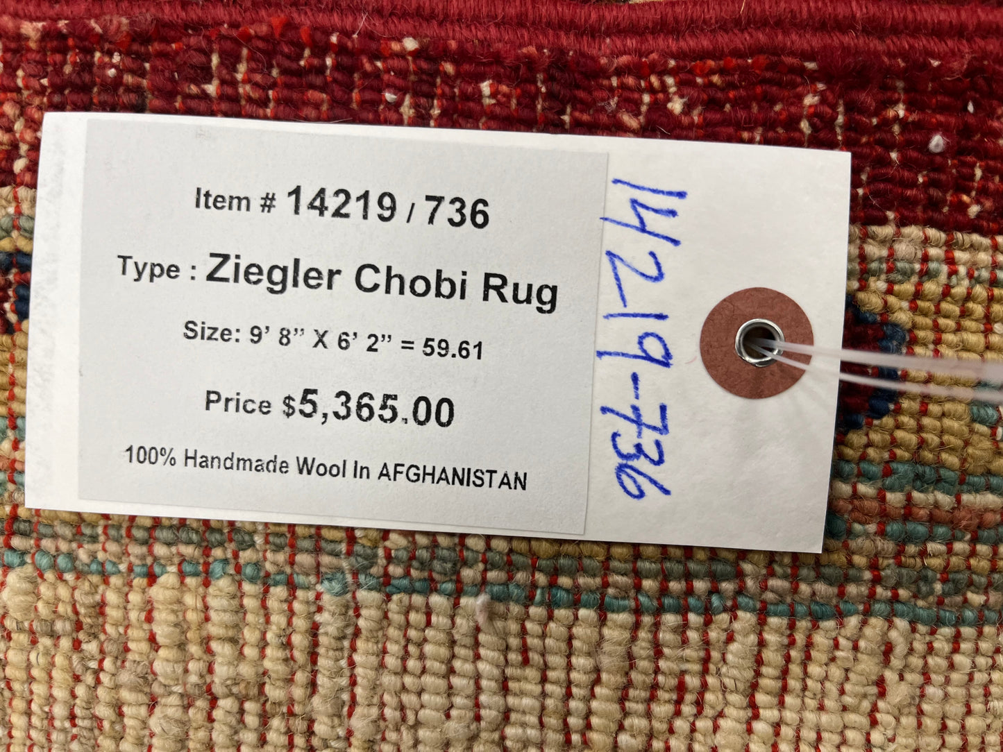 6' X 10' Oushak Ziegler Handmade Wool Rug # 14219