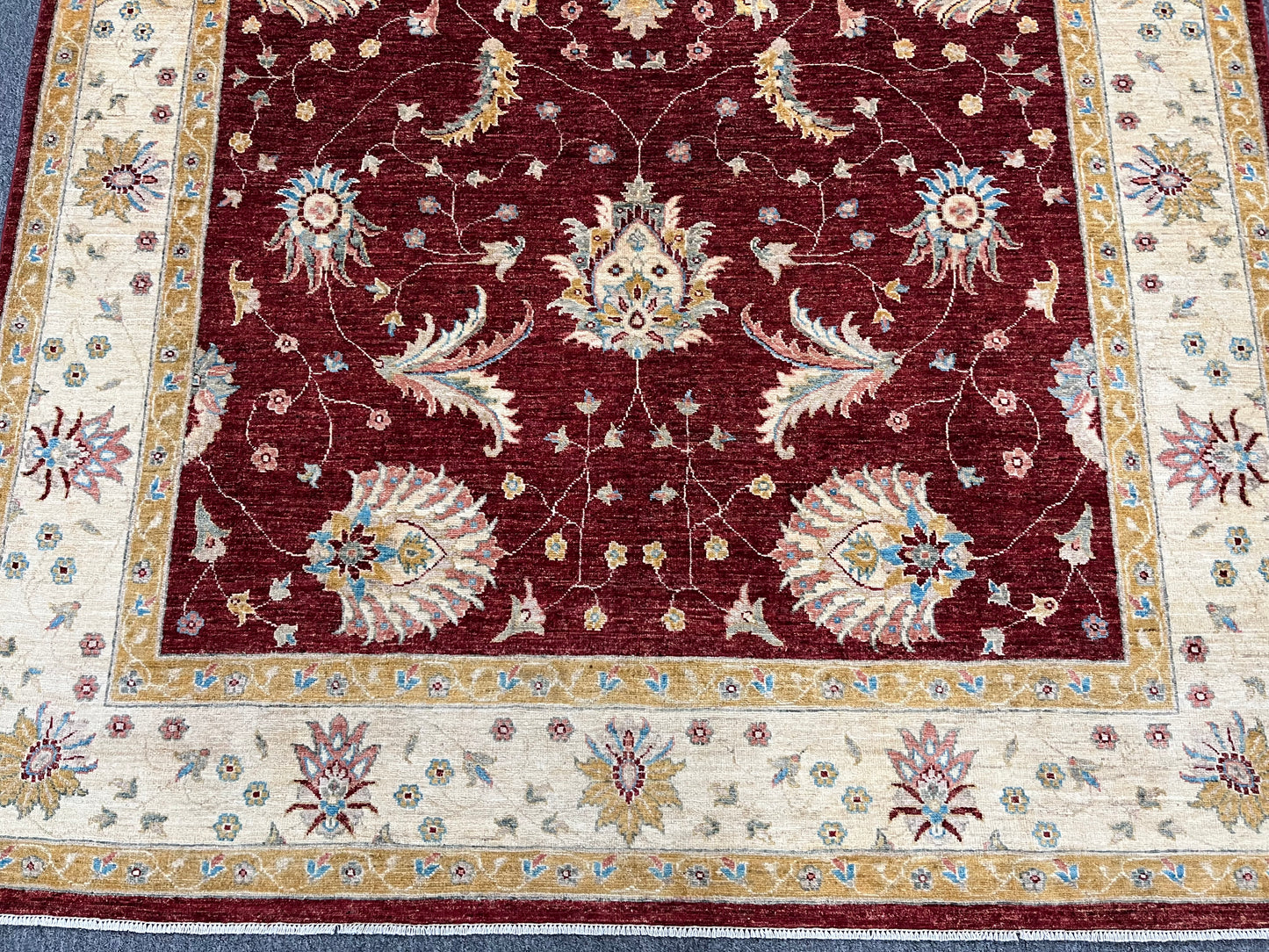 7' X 10' Oushak Ziegler Handmade Wool Rug # 14216