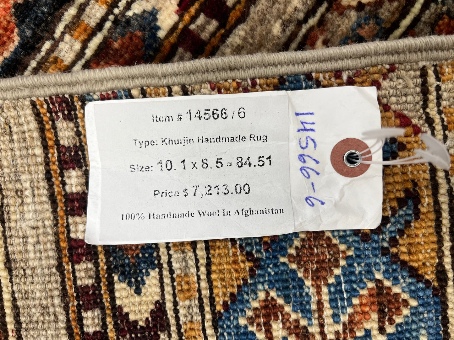 8X10 Khurjin Multicolor Handmade Wool Rug # 14566