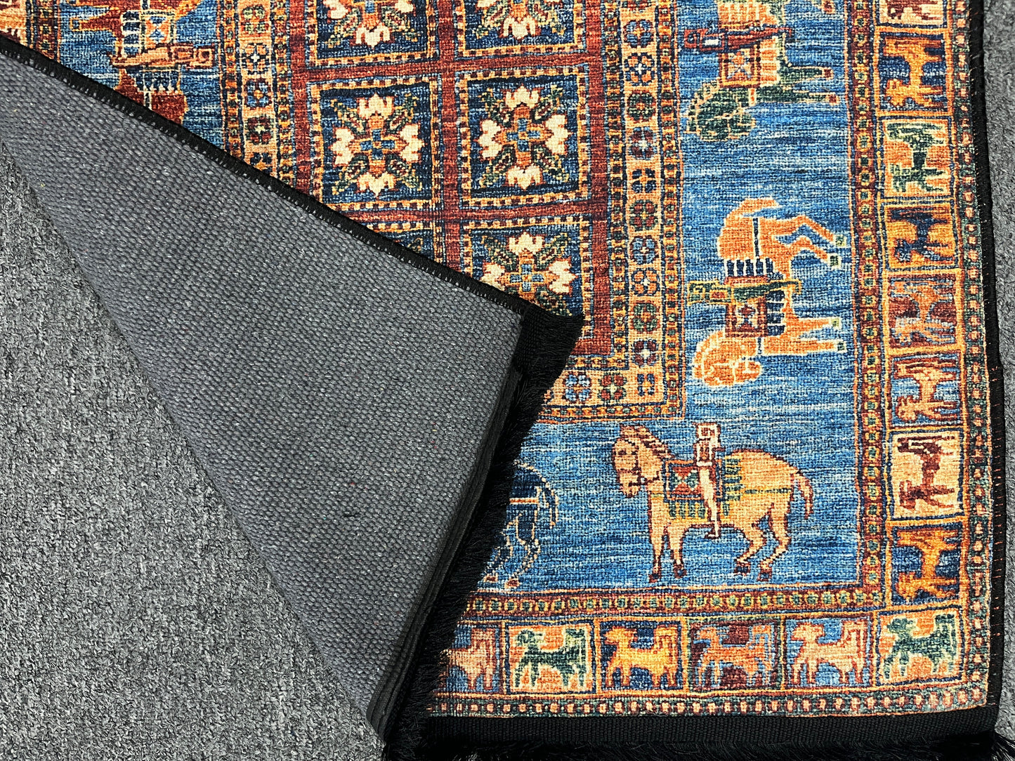 3X4 Pazyryk Design Machine Washable Area Rug