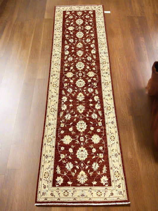 Chobi 2' 9"X10' Handmade Wool Runner Rug # 14240