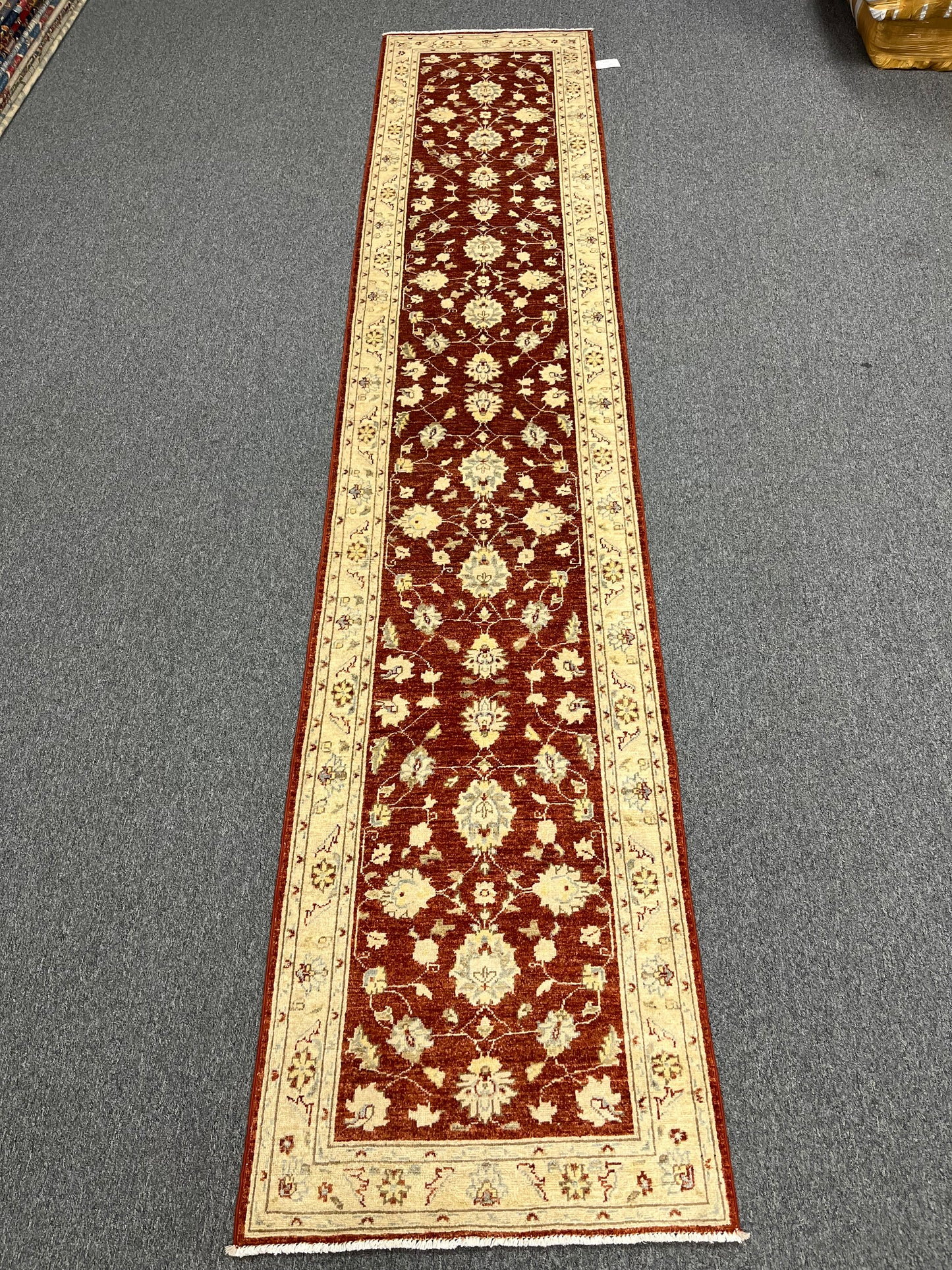 Oushak 2' 7"X13' Handmade Wool Runner Rug # 14239