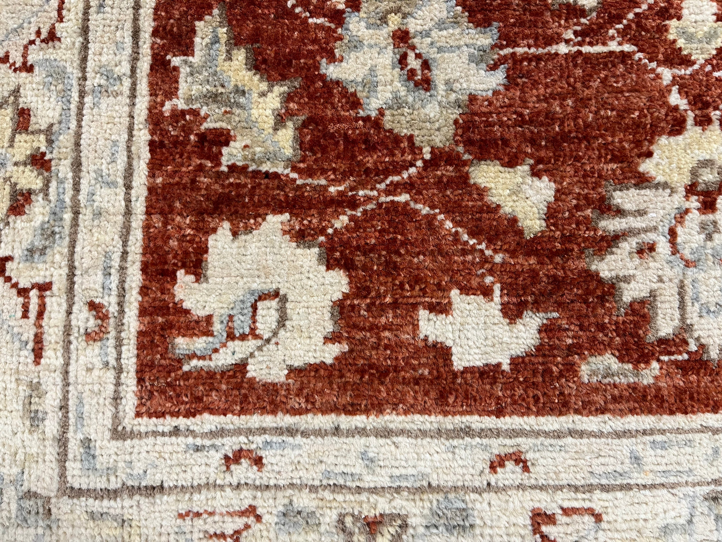 Oushak 2' 7"X13' Handmade Wool Runner Rug # 14239