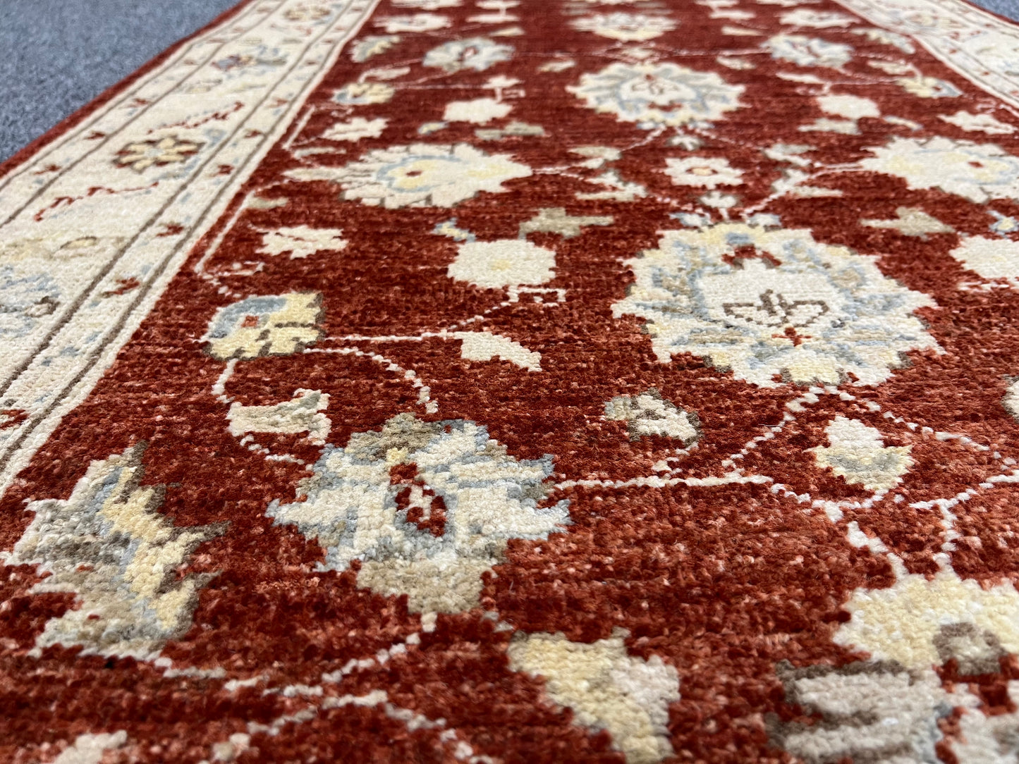 Oushak 2' 7"X13' Handmade Wool Runner Rug # 14239