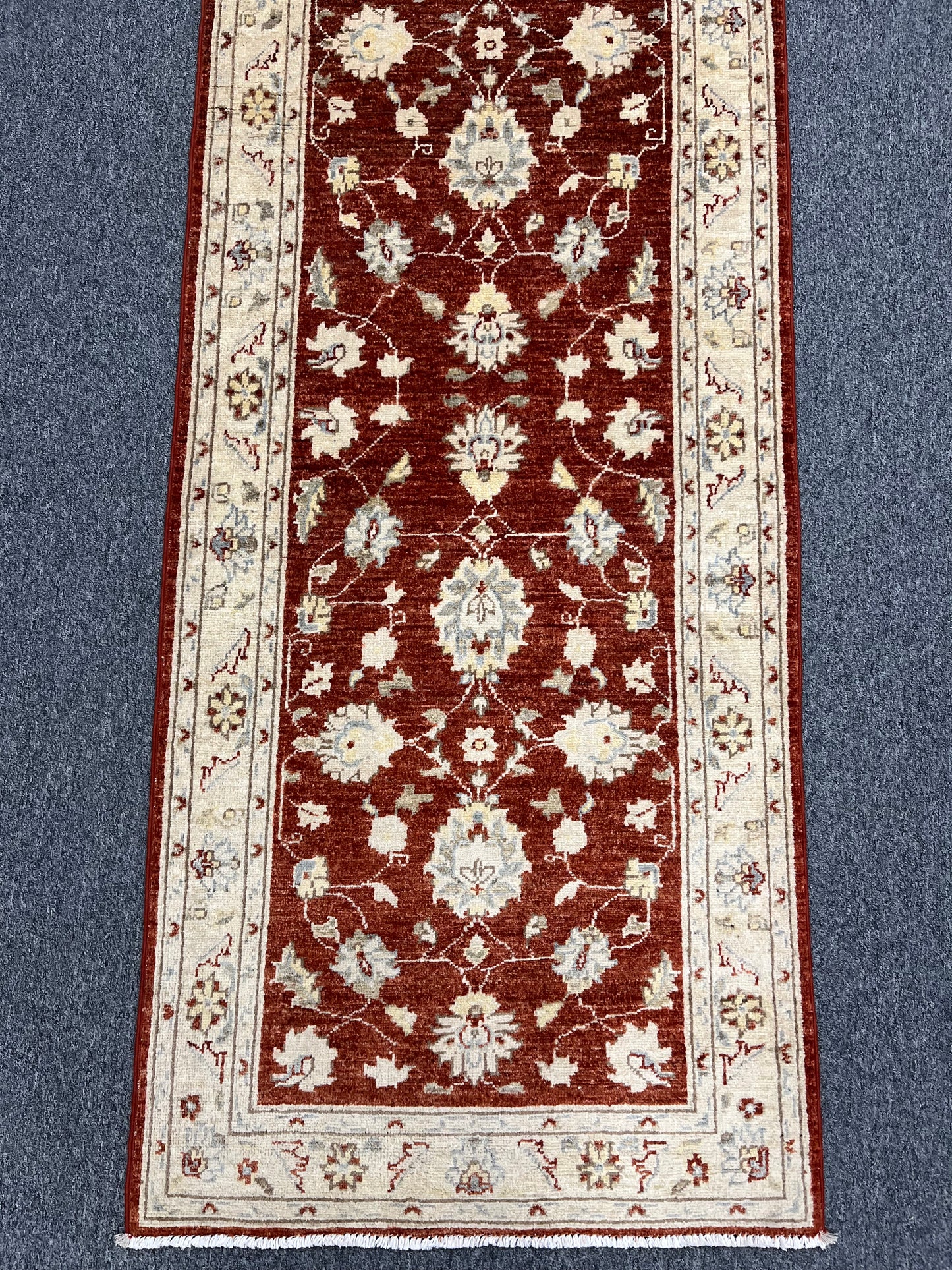 Oushak 2' 7"X13' Handmade Wool Runner Rug # 14239