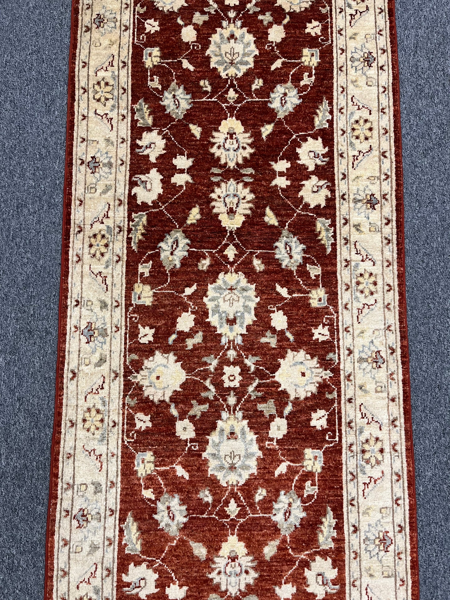 Oushak 2' 7"X13' Handmade Wool Runner Rug # 14239