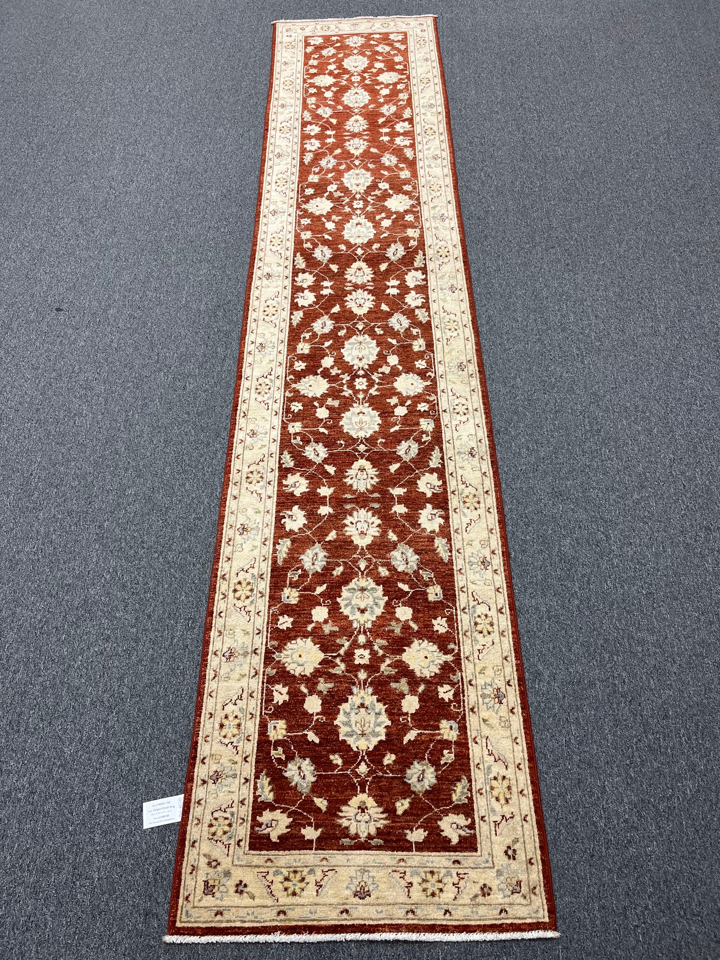 Oushak 2' 7"X13' Handmade Wool Runner Rug # 14239