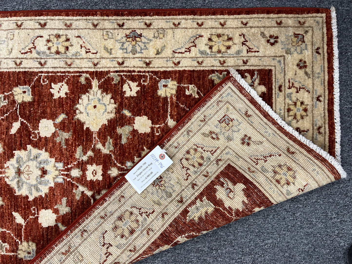 Oushak 2' 7"X13' Handmade Wool Runner Rug # 14239