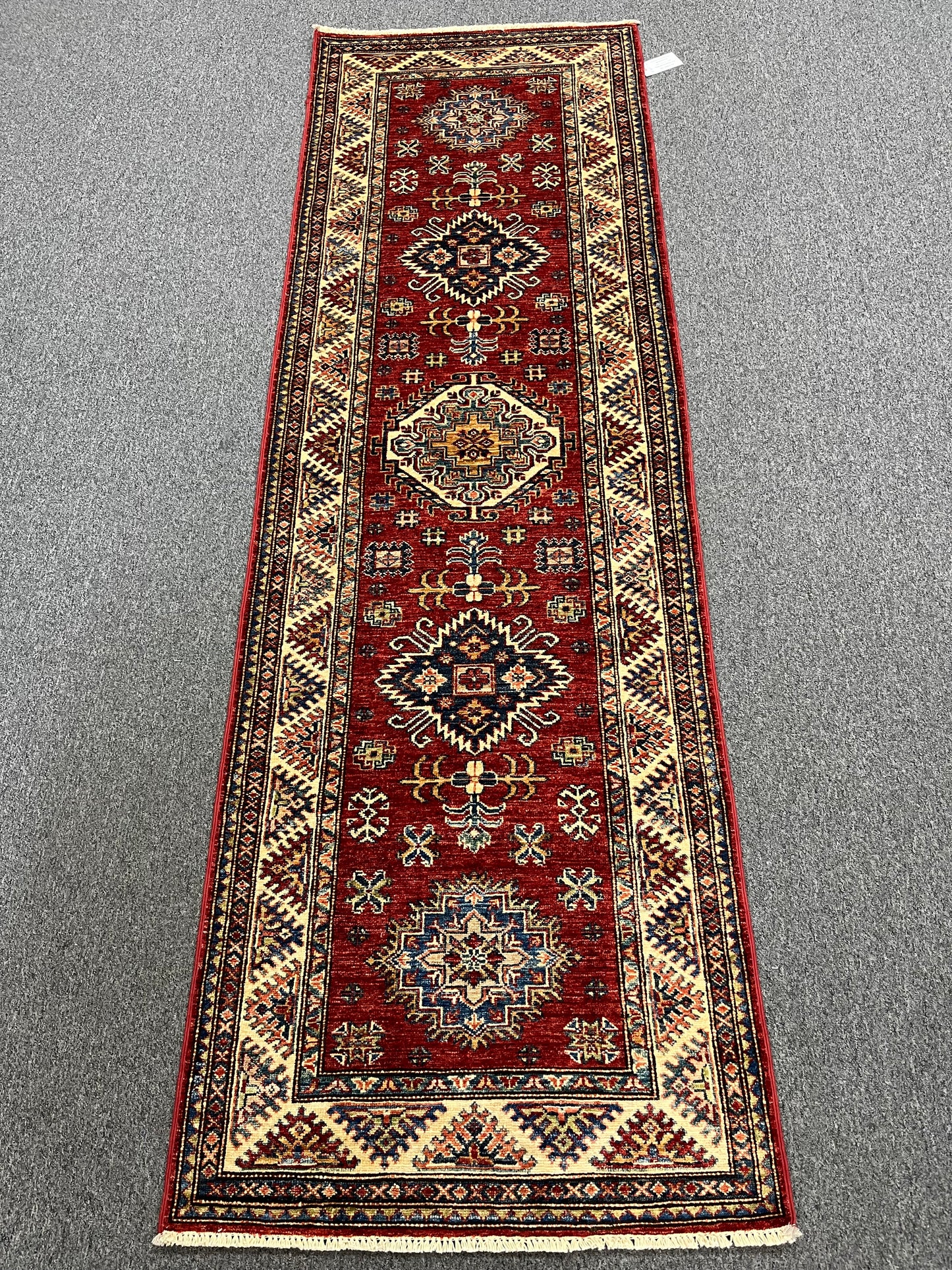 Super Kazak Runner 2' 9"X9' Handmade Wool Rug # 14269