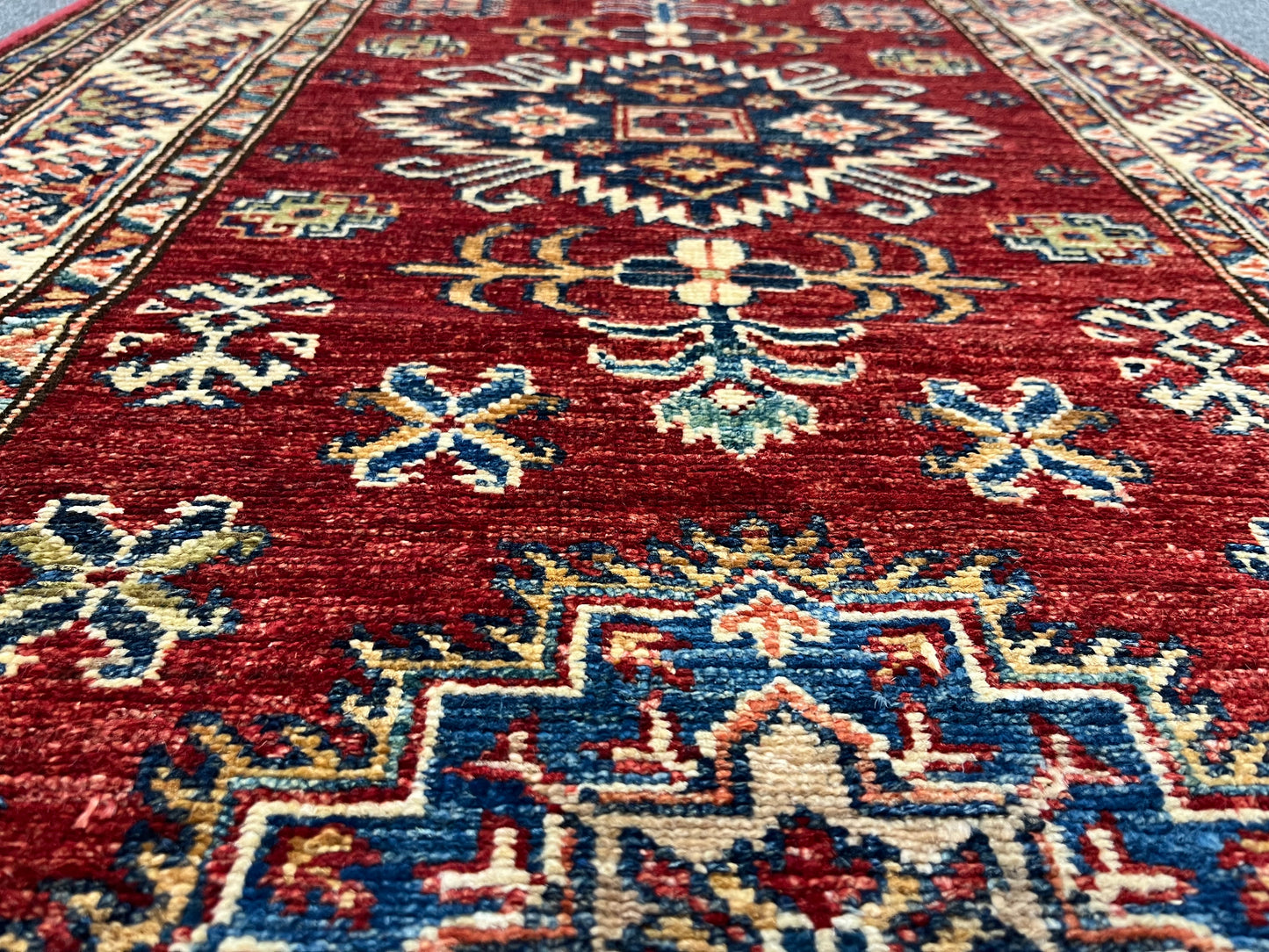 Super Kazak Runner 2' 9"X9' Handmade Wool Rug # 14269