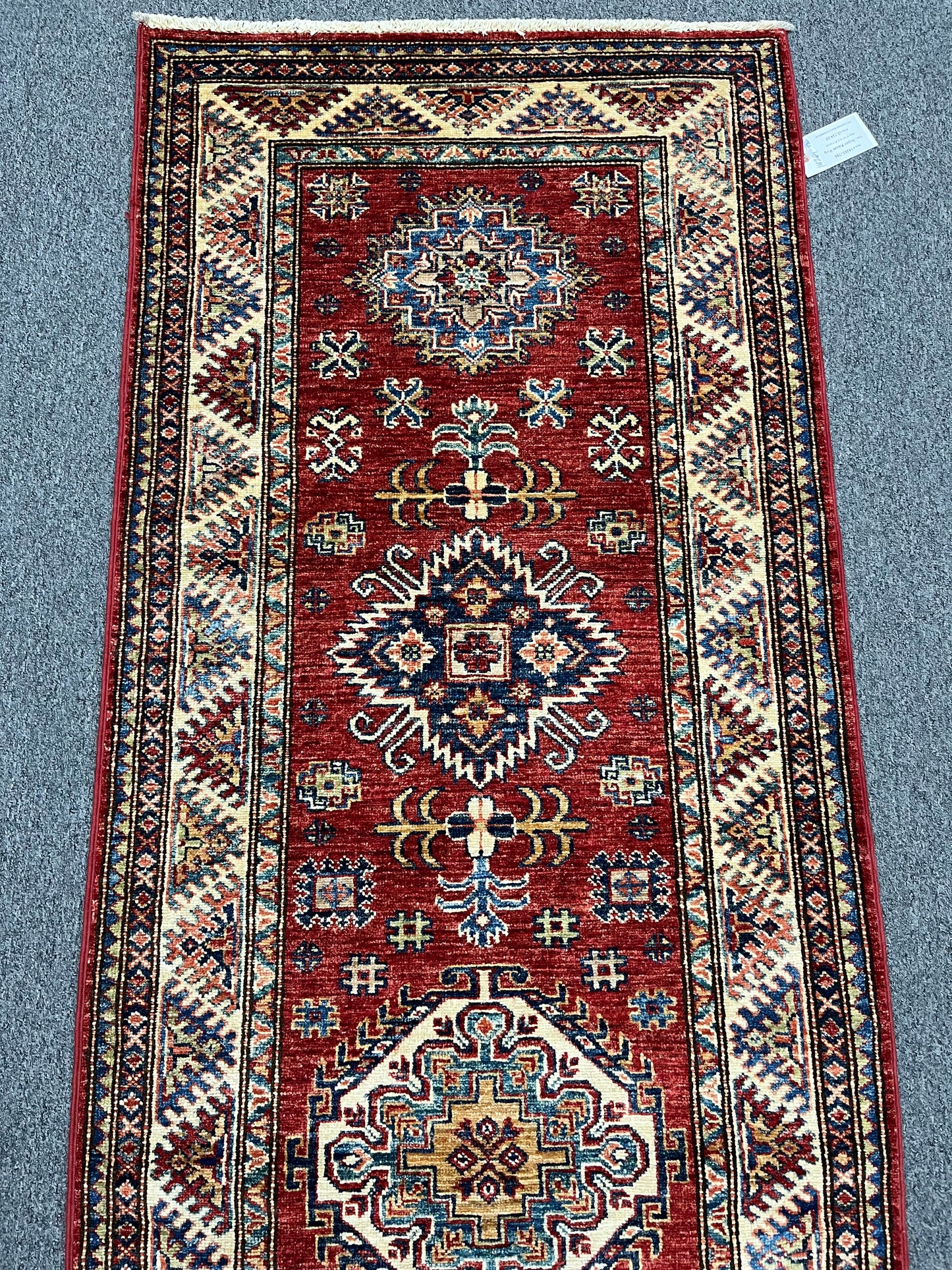Super Kazak Runner 2' 9"X9' Handmade Wool Rug # 14269