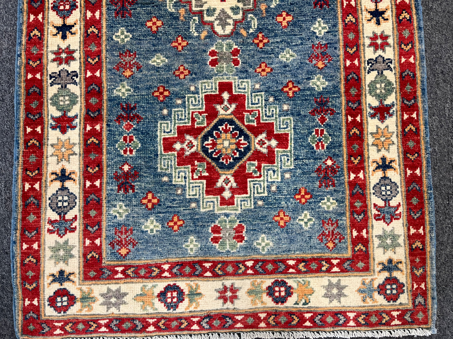 Kazak Tribal 2' 7"X10' Handmade Wool Runner # 13679