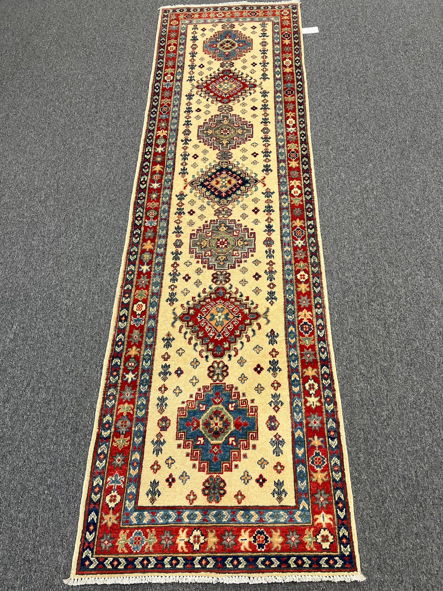 Kazak Tribal 2' 8"X10' Handmade Wool Runner # 13677