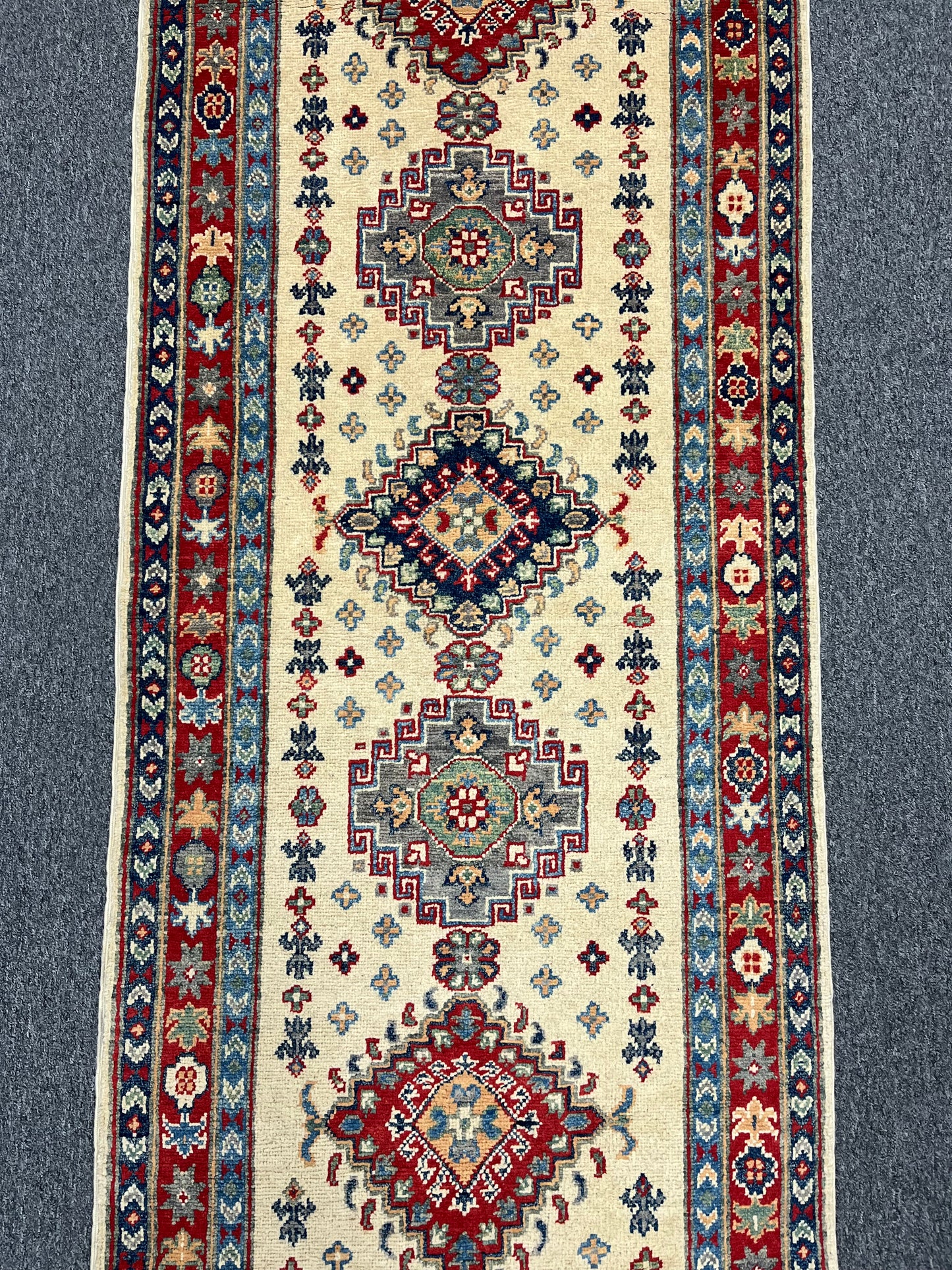 Kazak Tribal 2' 8"X10' Handmade Wool Runner # 13677