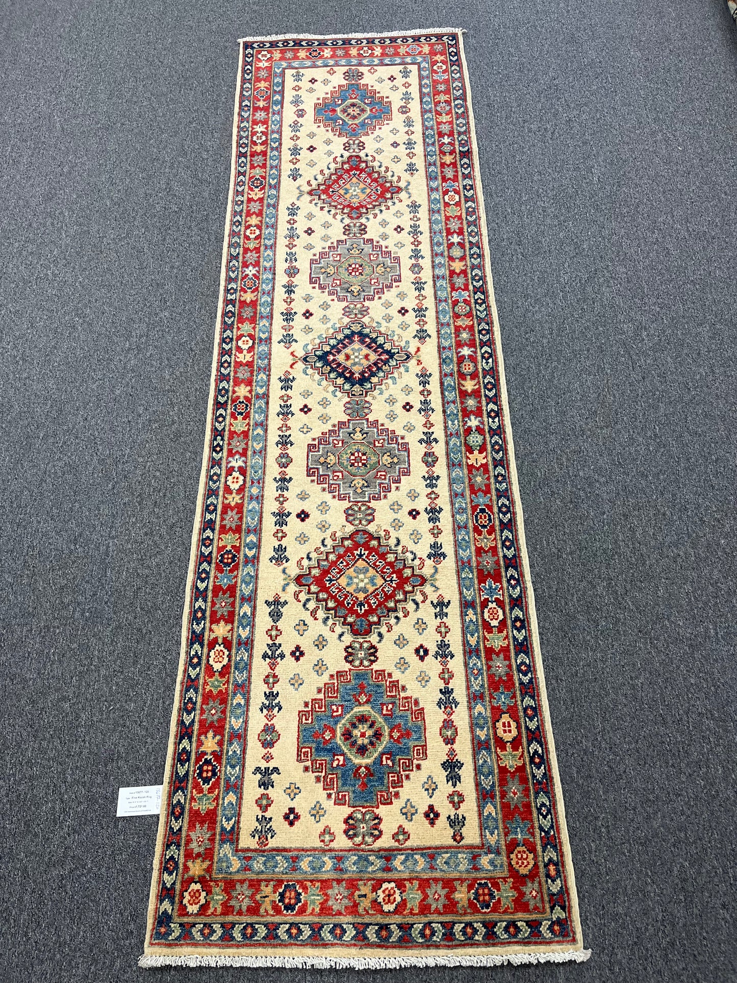 Kazak Tribal 2' 8"X10' Handmade Wool Runner # 13677