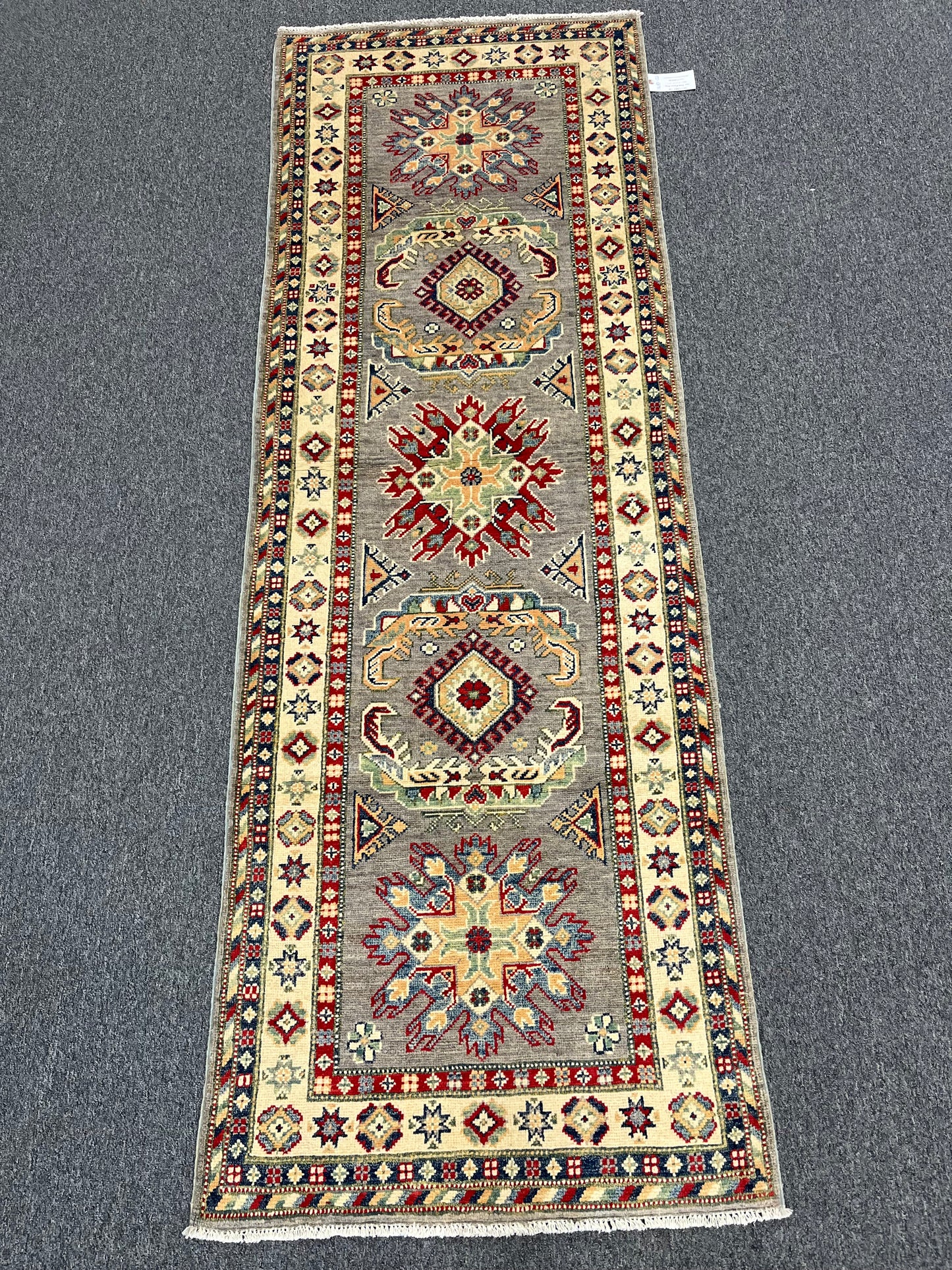 Kazak Tribal 2' 9"X8' Handmade Wool Runner Rug # 13683
