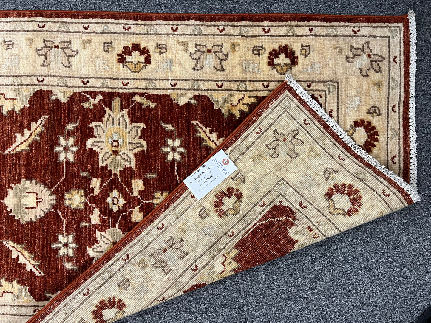 Oushak 2' 7"X9' Handmade Wool Runner Rug # 14341