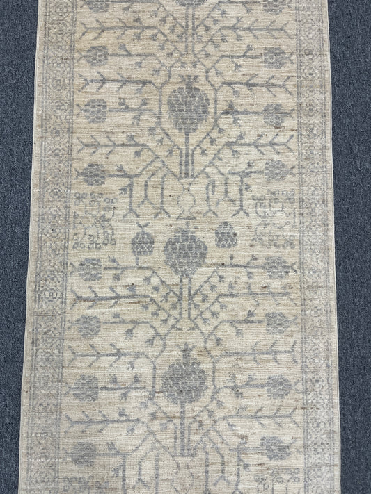 Oushak 2' 5"X19' Handmade Wool Runner Rug # 14598