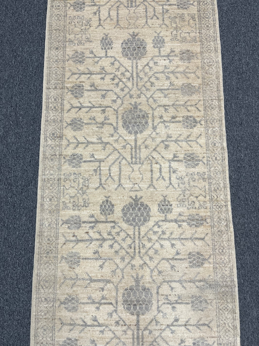 Oushak 2' 5"X19' Handmade Wool Runner Rug # 14600
