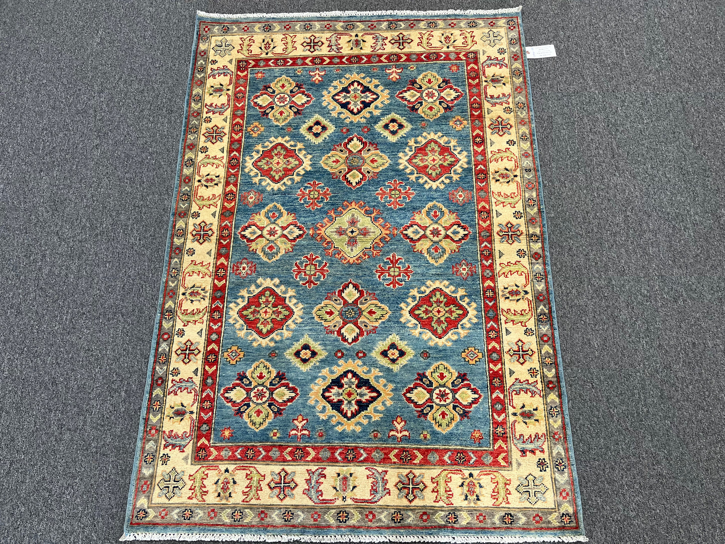 Kazak 4X6 Handmade Wool Rug # 13930