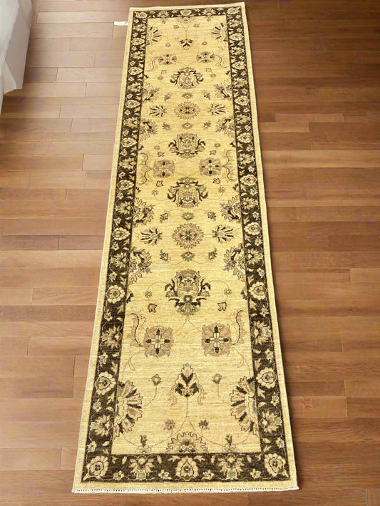 Chobi Ziegler 2' 7"X10' Handmade Wool Runner Rug # 10521