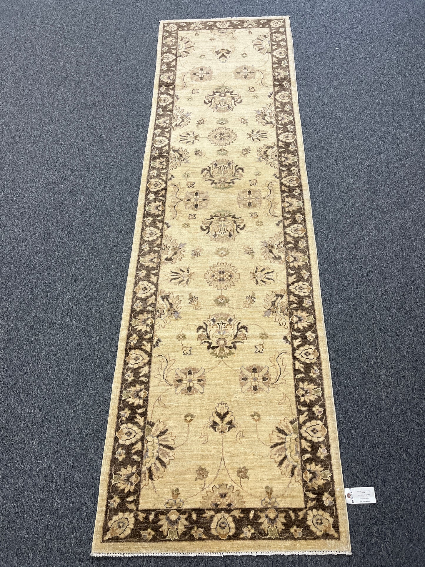 Chobi Ziegler 2' 7"X10' Handmade Wool Runner Rug # 10521