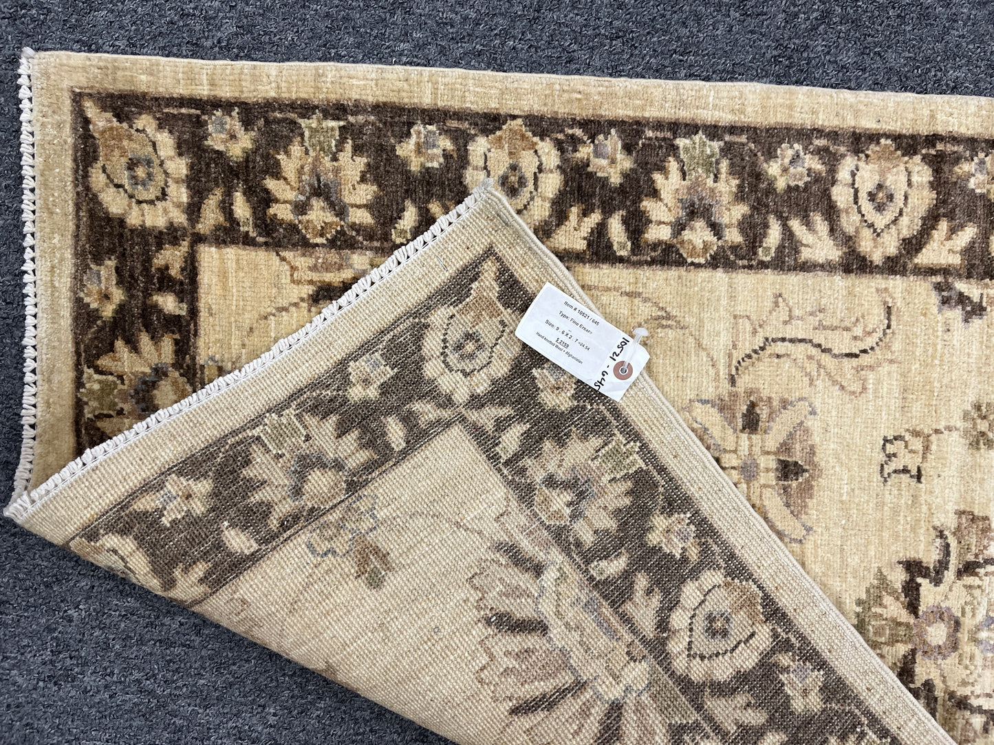 Chobi Ziegler 2' 7"X10' Handmade Wool Runner Rug # 10521