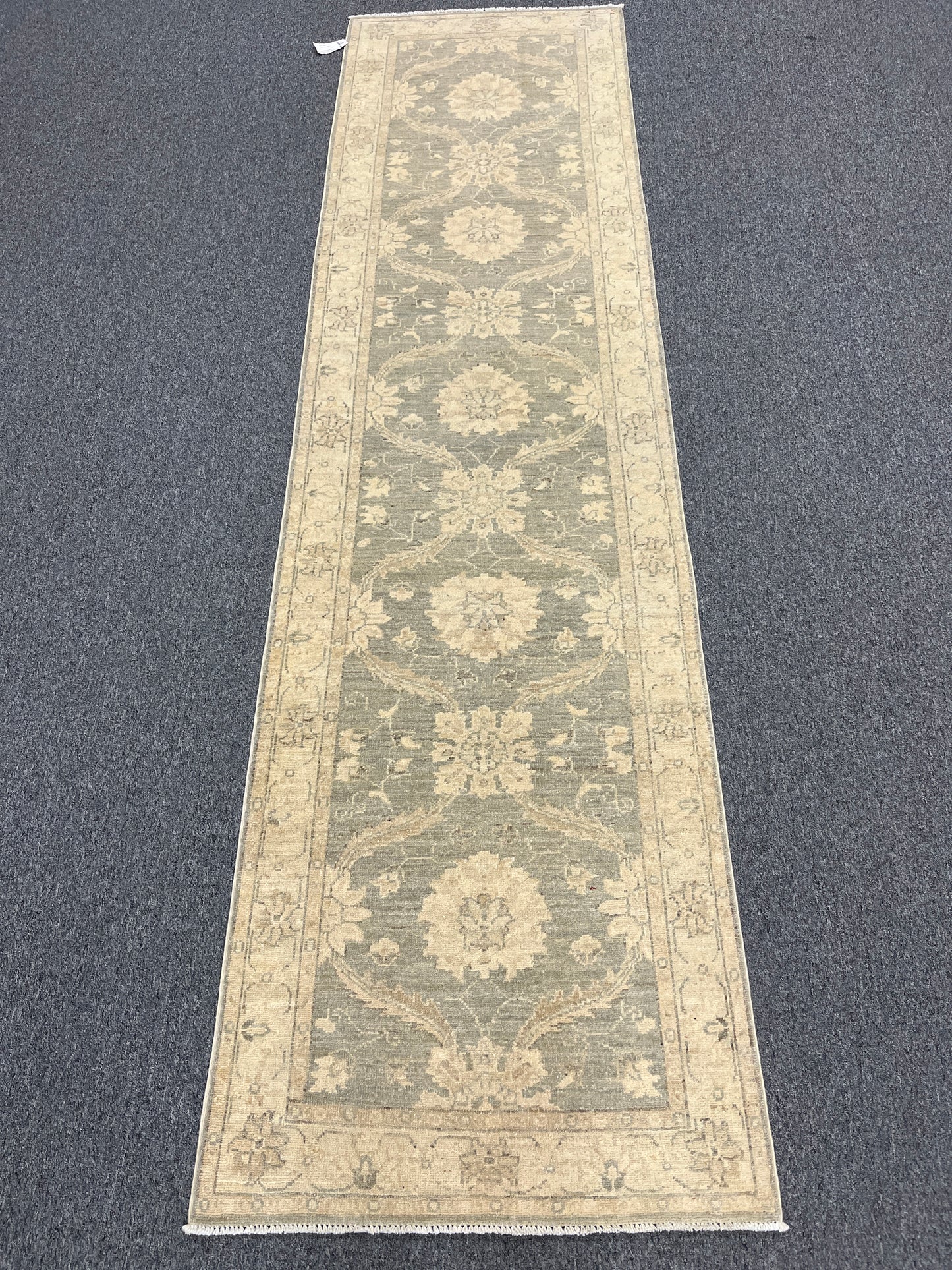 Chobi Ziegler  2' 7"X10' Handmade Wool Runner Rug # 9641