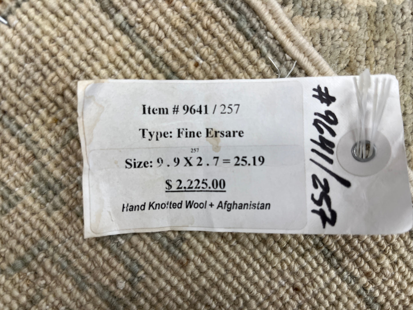 Chobi Ziegler  2' 7"X10' Handmade Wool Runner Rug # 9641