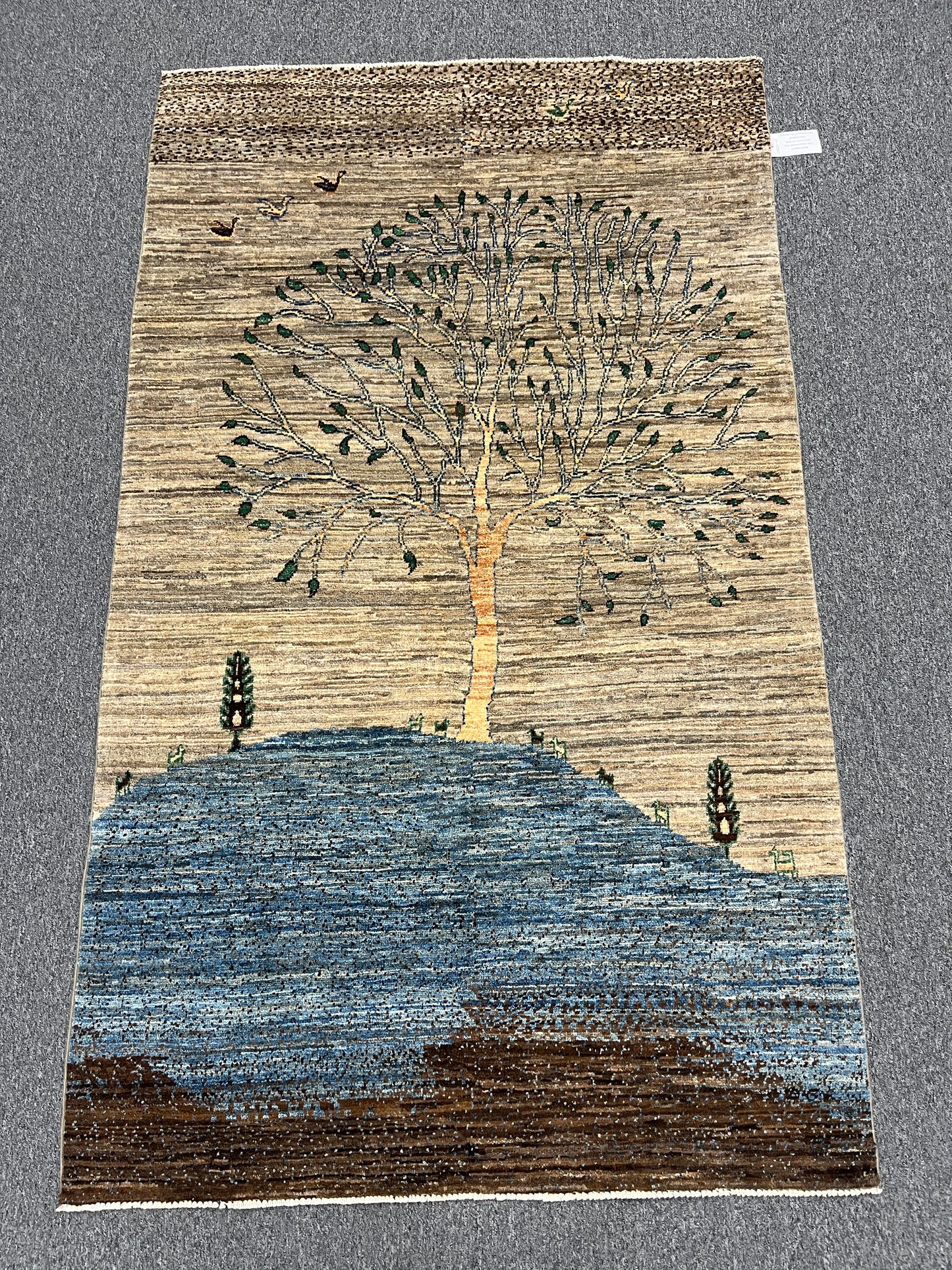 4X6 Gabbeh Loribaft Handmade Wool Tribal Rug # 14422