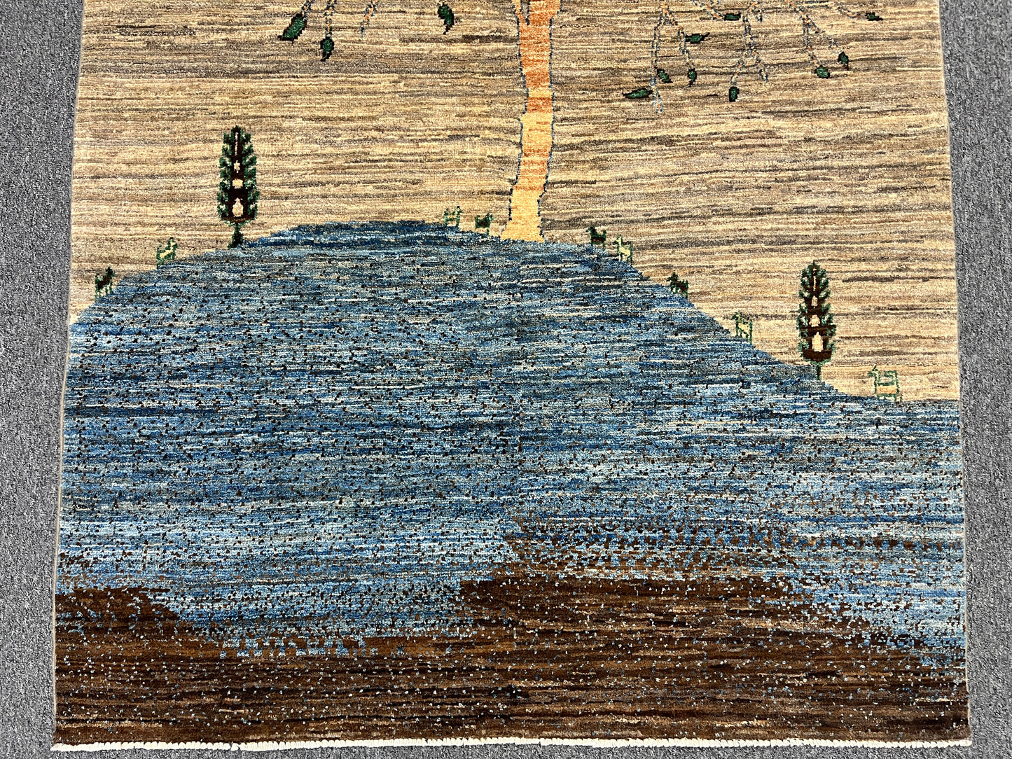 4X6 Gabbeh Loribaft Handmade Wool Tribal Rug # 14422
