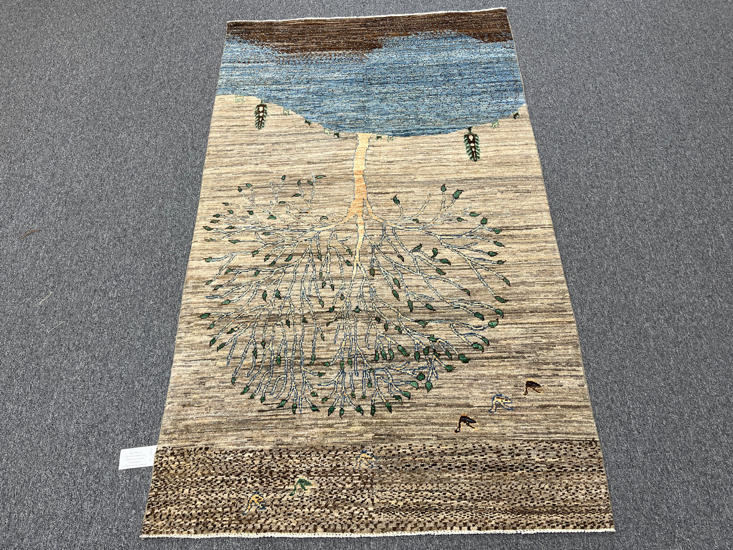 4X6 Gabbeh Loribaft Handmade Wool Tribal Rug # 14422