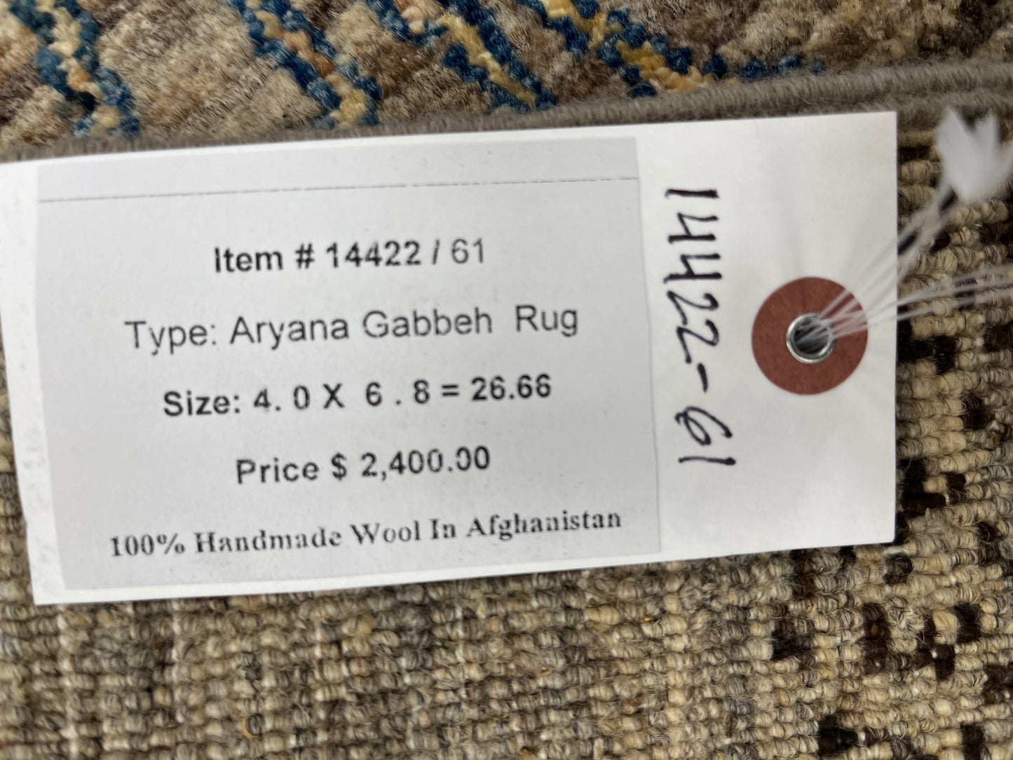 4X6 Gabbeh Loribaft Handmade Wool Tribal Rug # 14422