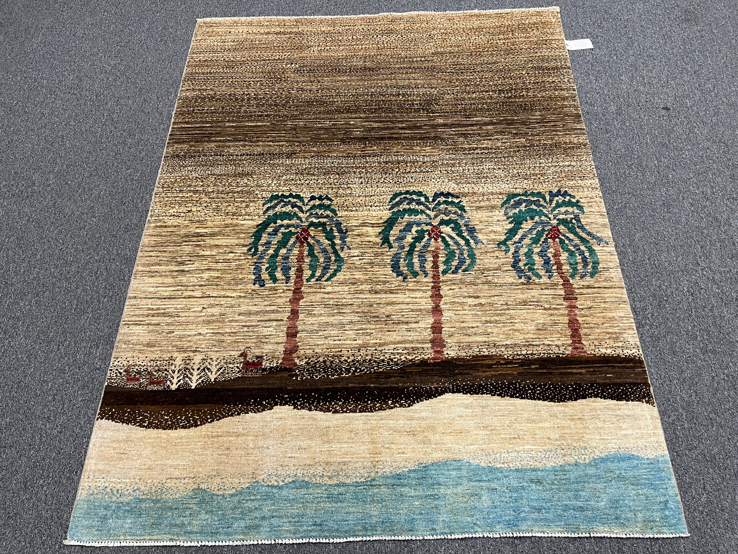5X7 Gabbeh Loribaft Handmade Wool Tribal Rug # 14435