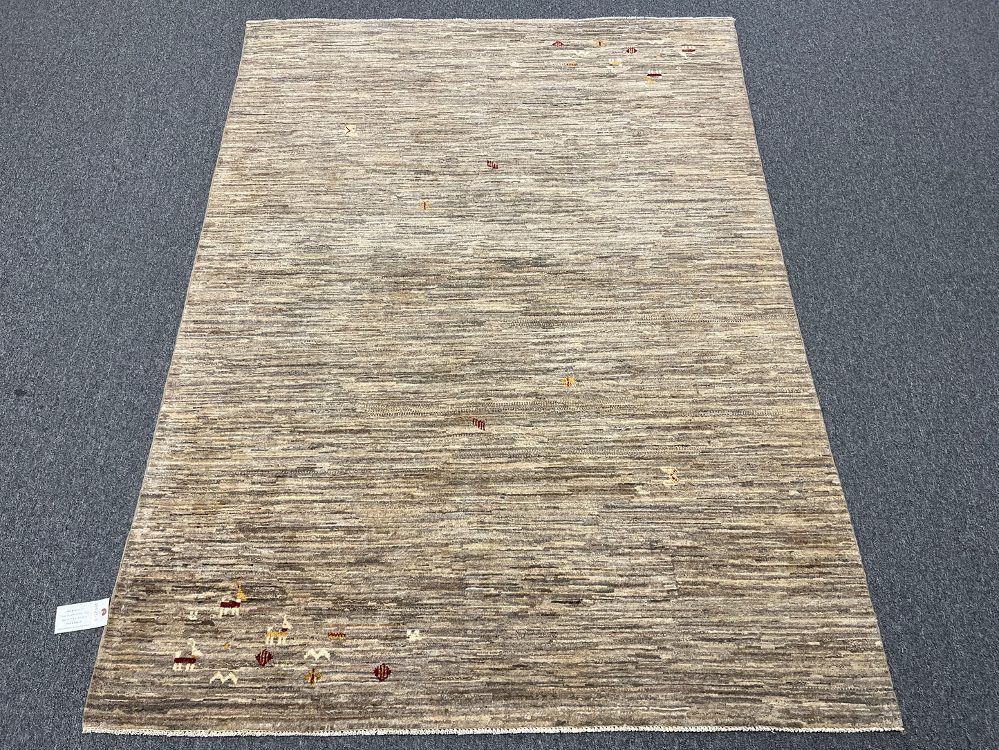 5X7 Gabbeh Loribaft Handmade Wool Tribal Rug # 14372