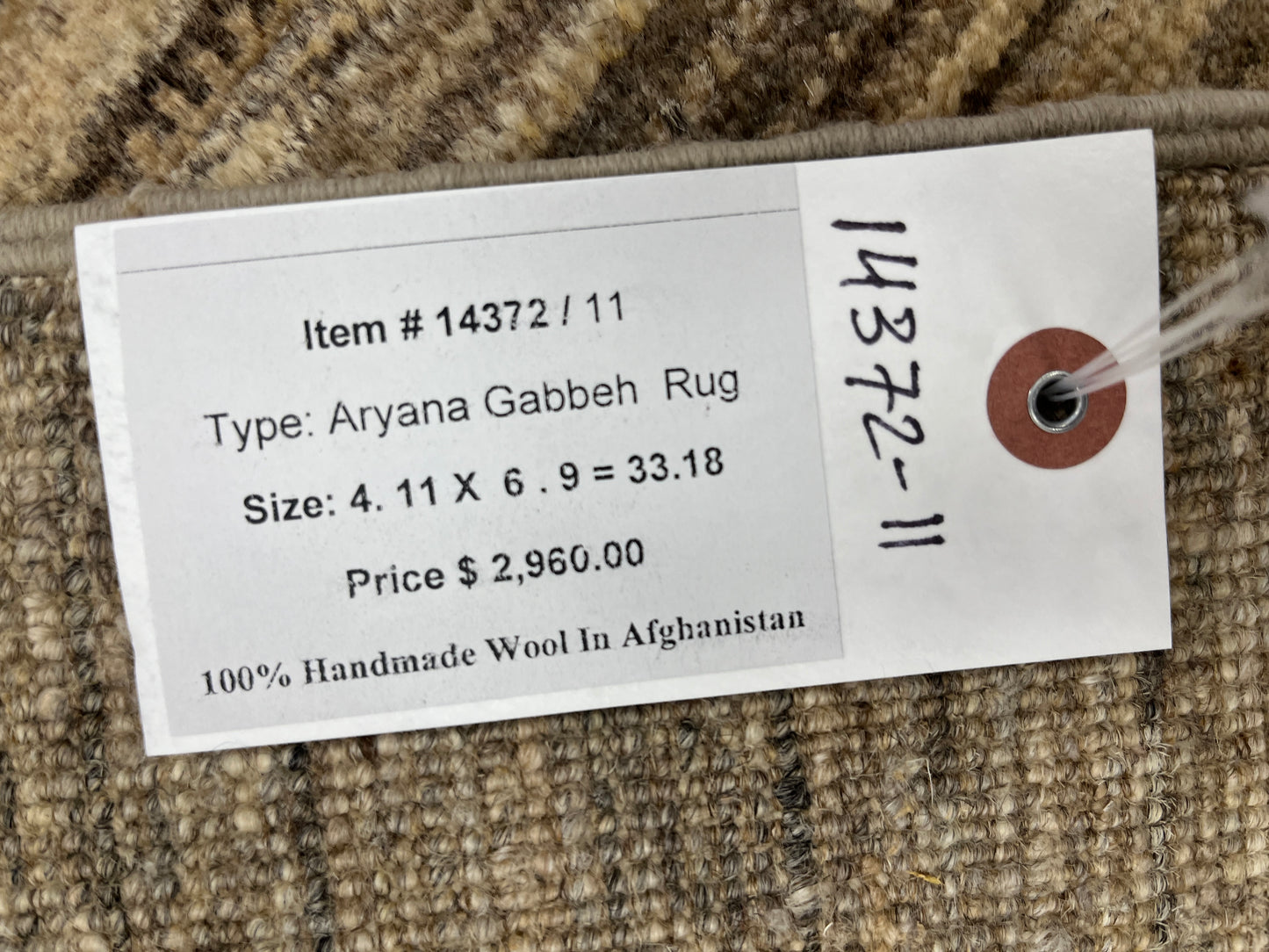 5X7 Gabbeh Loribaft Handmade Wool Tribal Rug # 14372