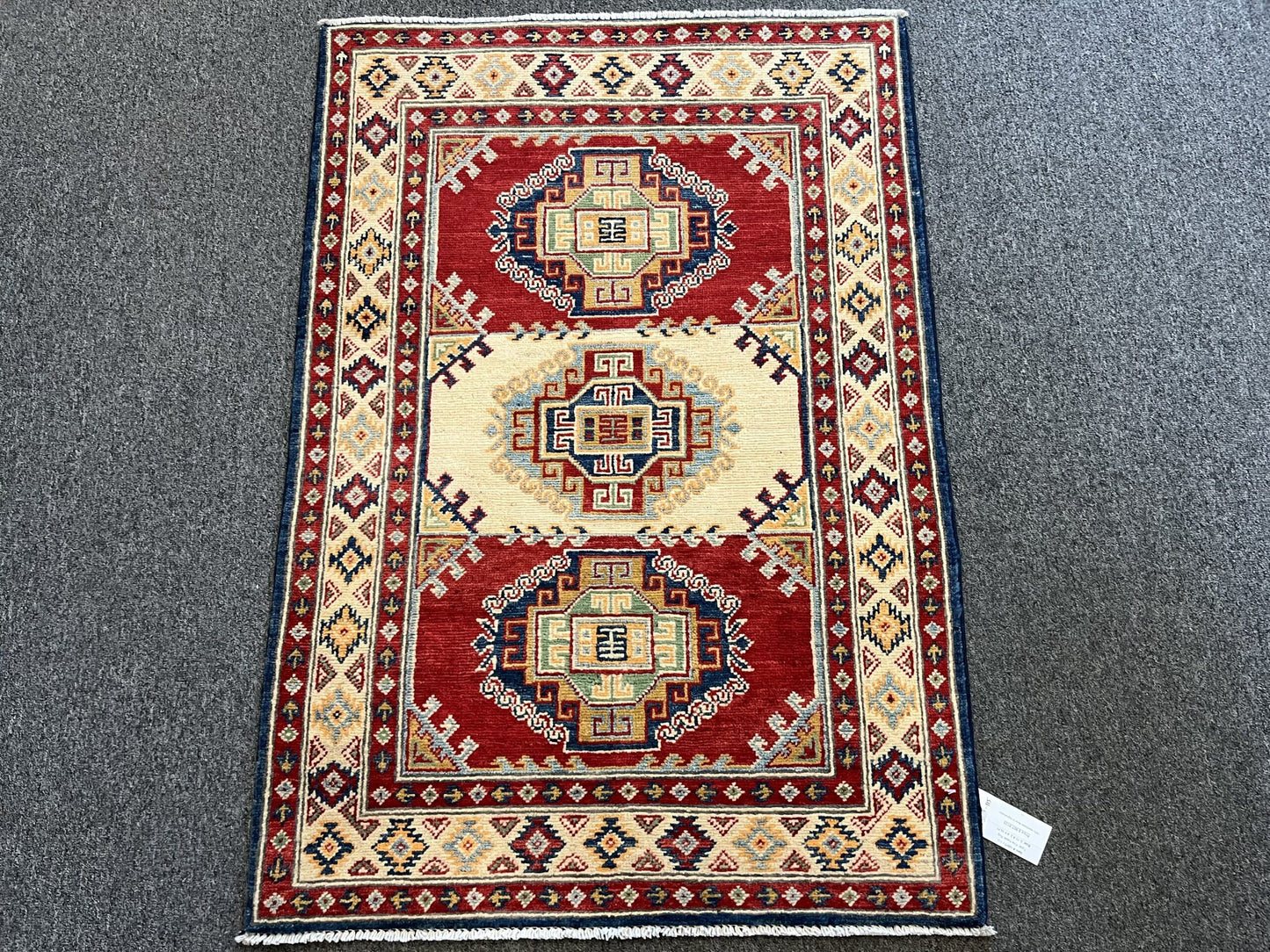 3X4 Kazak Handmade Wool Rug # 12577