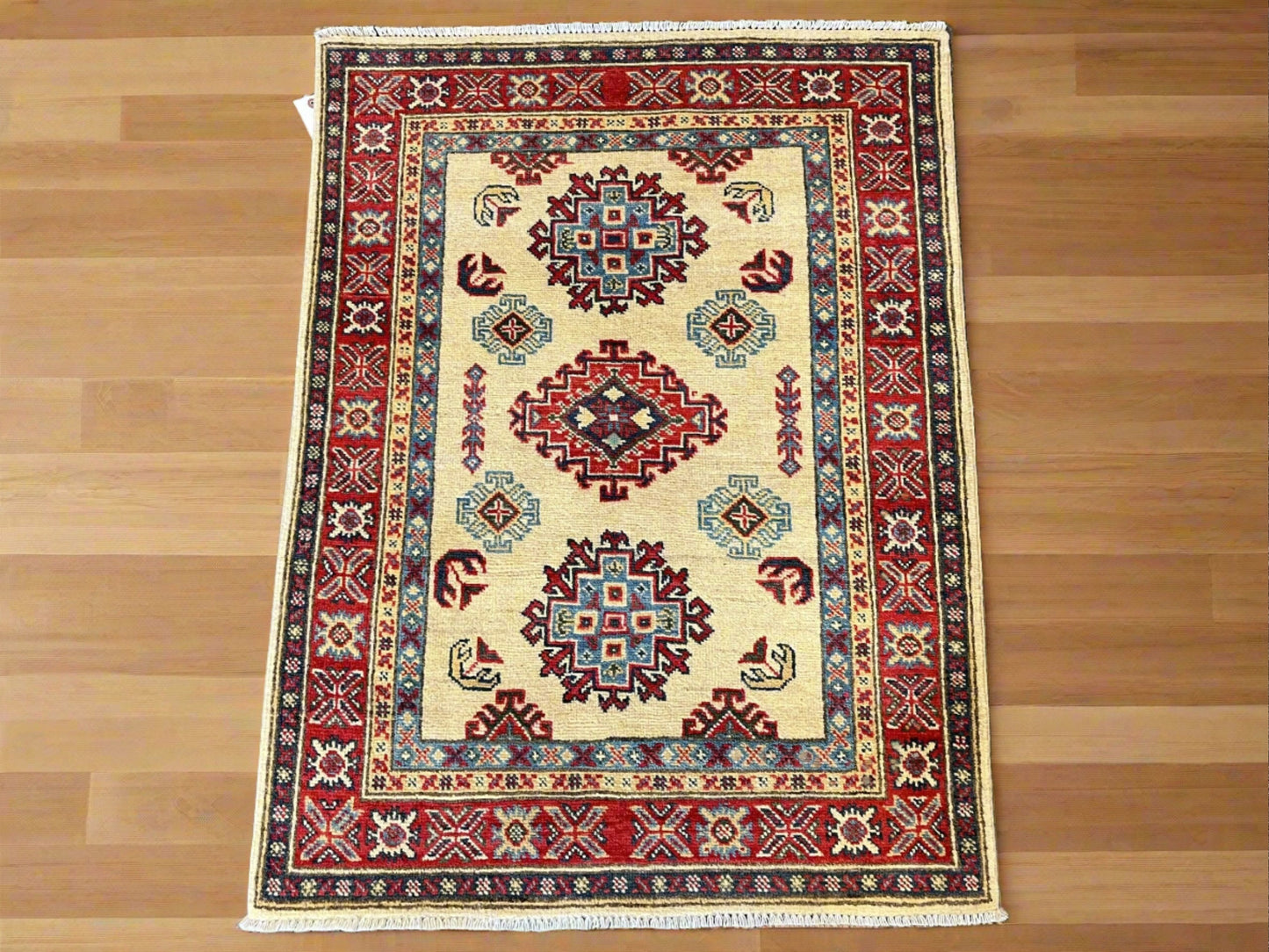 3' X 4' Kazak Handmade Wool Rug # 12720