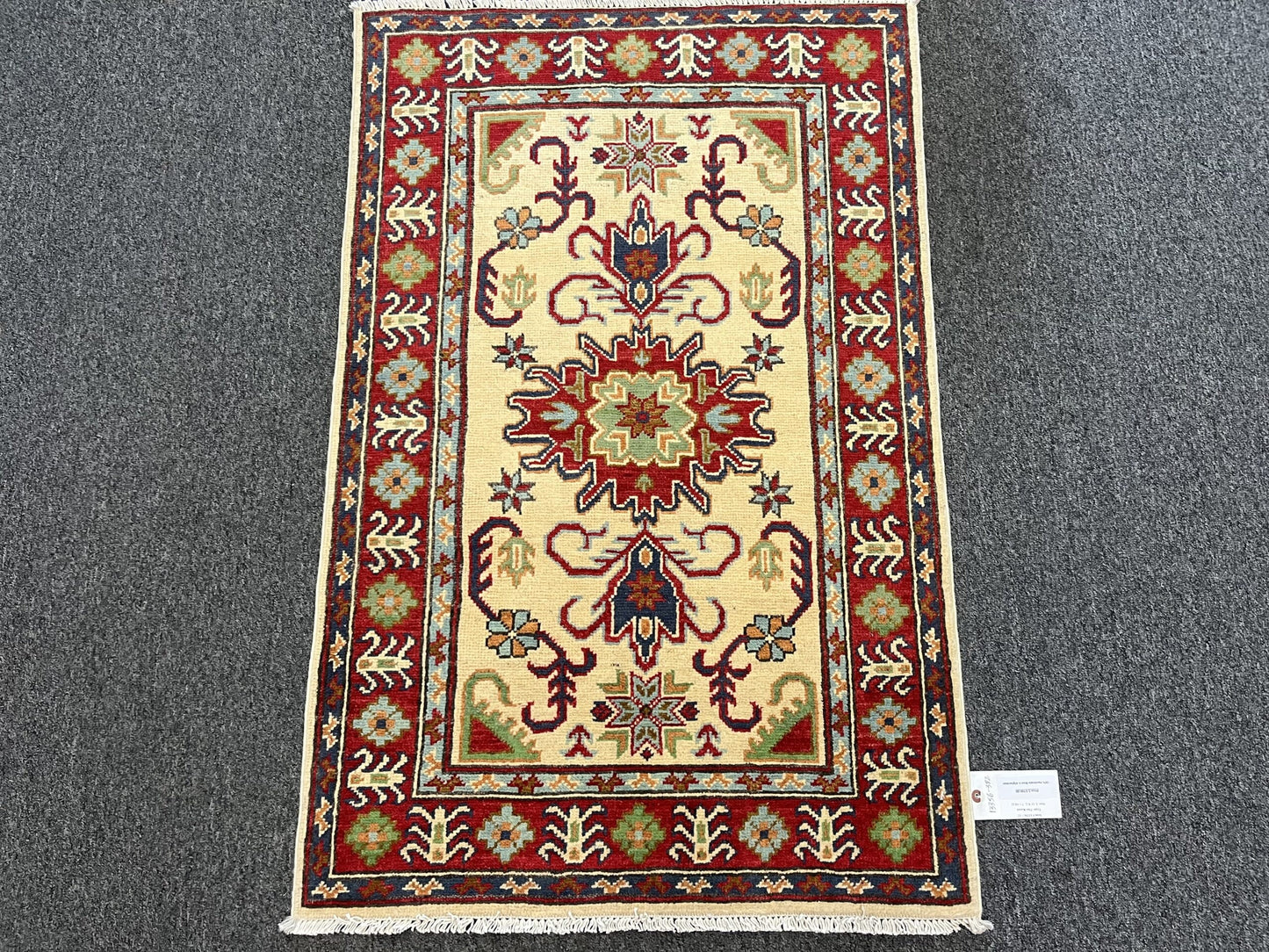 3X4 Kazak Handmade Wool Rug # 13356