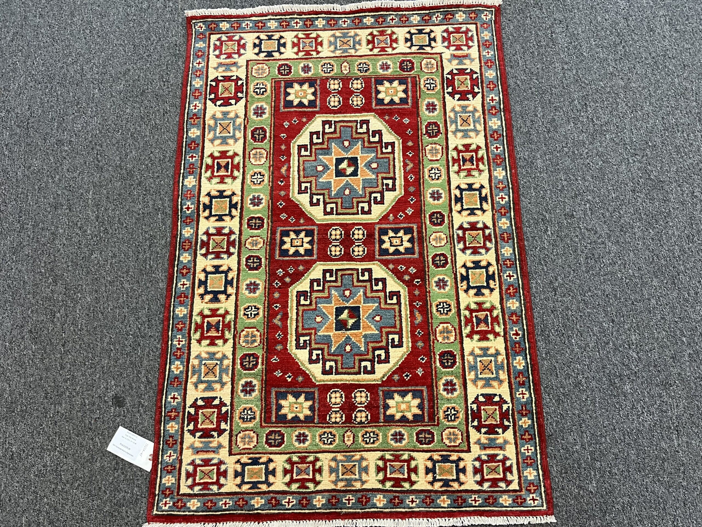 3X4 Kazak Handmade Wool Rug # 13019