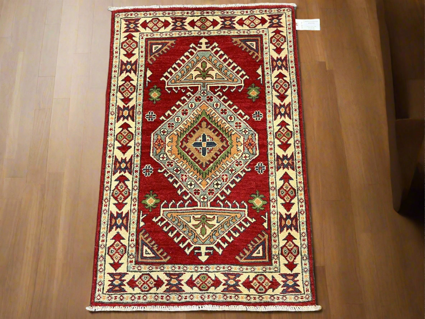 3X4 Kazak Handmade Wool Rug # 13028