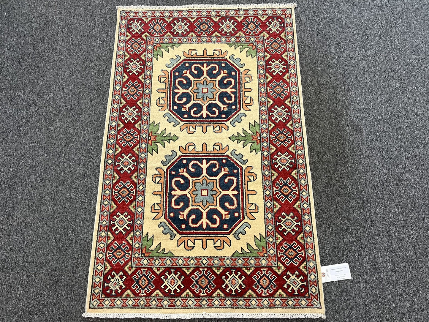 3X4 Kazak Handmade Wool Rug # 13354