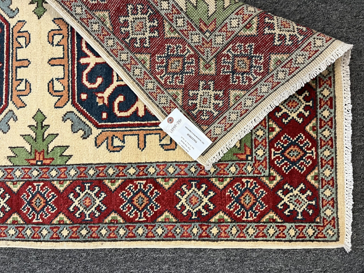 3X4 Kazak Handmade Wool Rug # 13354