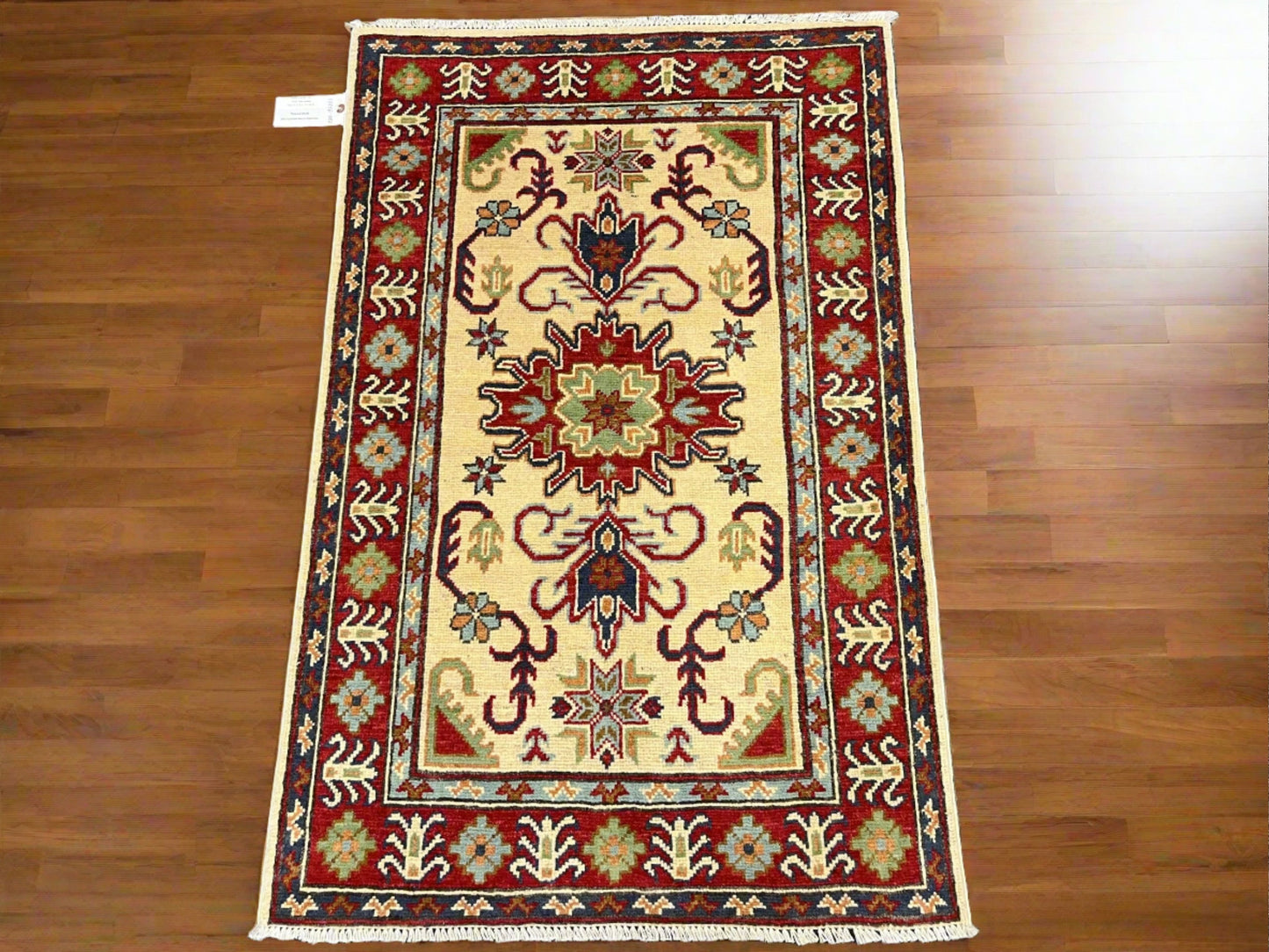3X4 Kazak Handmade Wool Rug # 13356