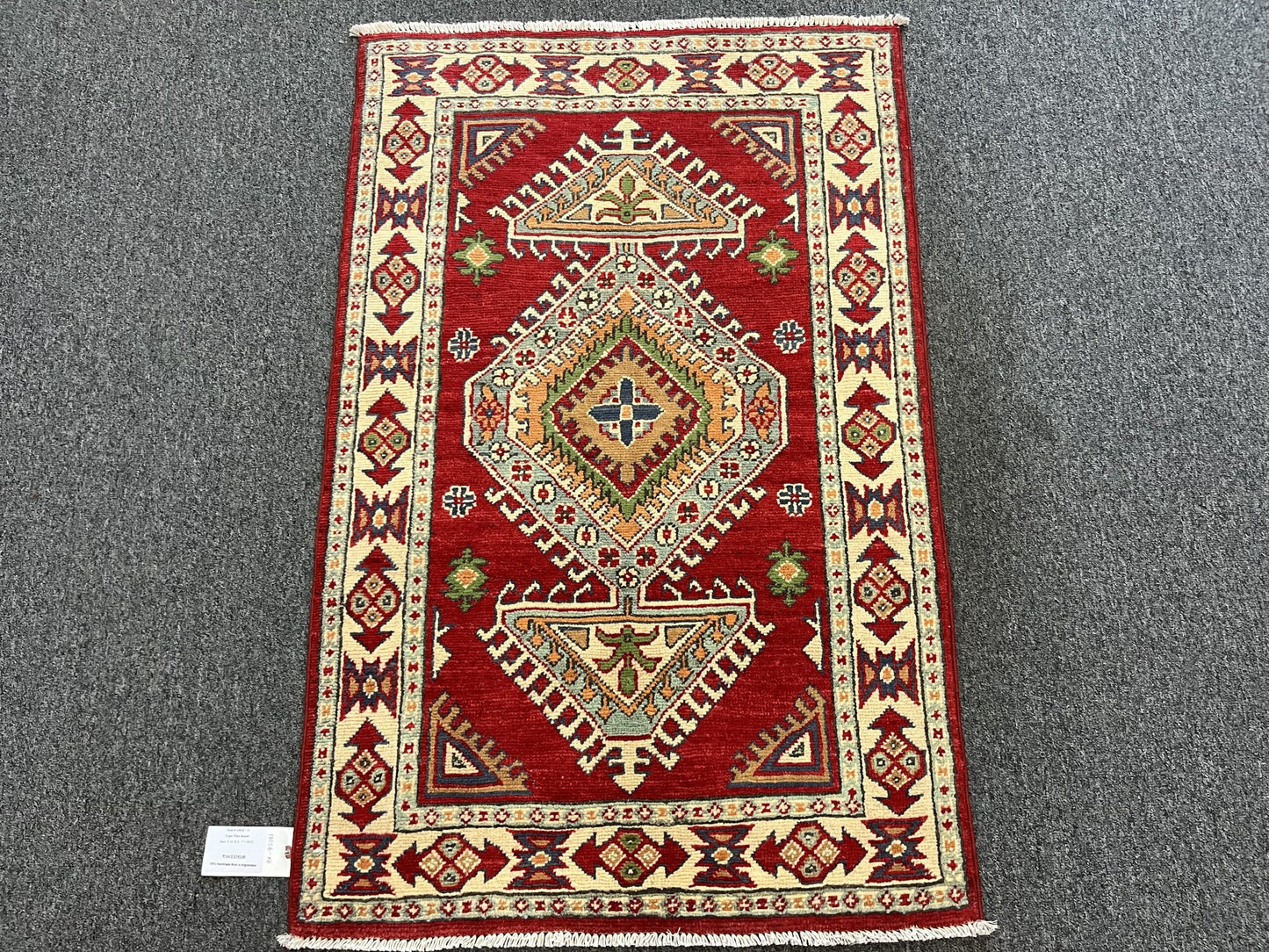 3X4 Kazak Handmade Wool Rug # 13028