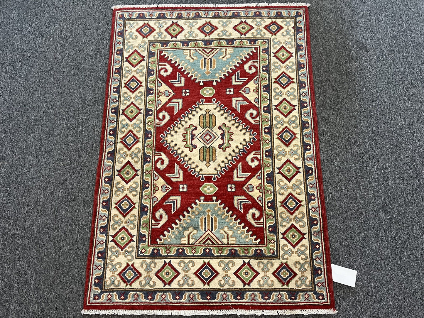 3X4 Kazak Handmade Wool Rug # 13331