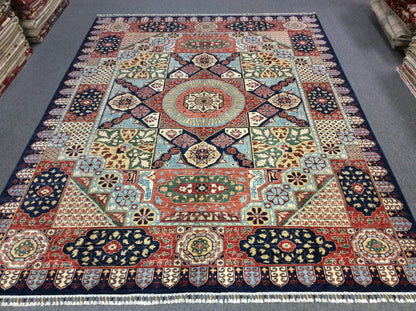 Mamluk 9X12 Multicolor handmade Wool Rug # 11363